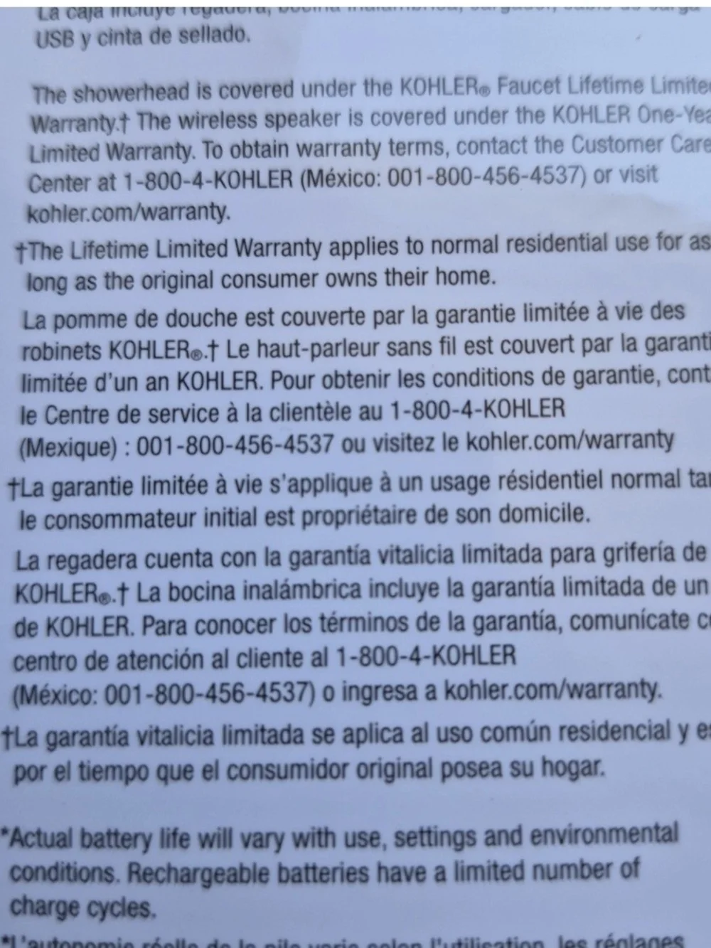 Kohler brand new